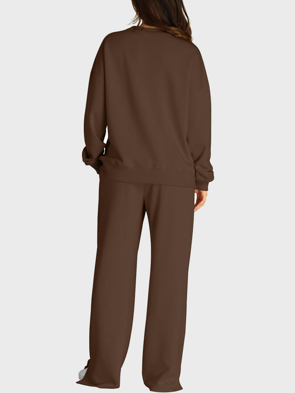 2 Piece Fleece Slit Pants Set