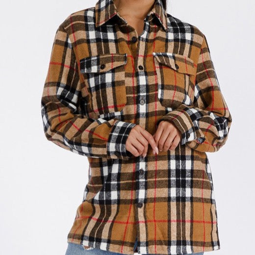 Boyfriend Brushed Flannel Shacket