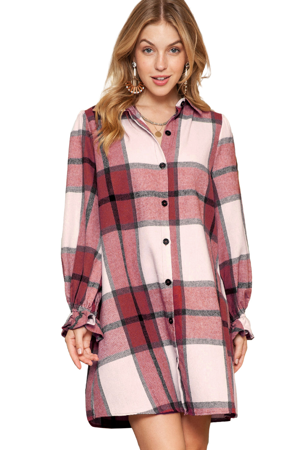 Plaid Shirt Dress