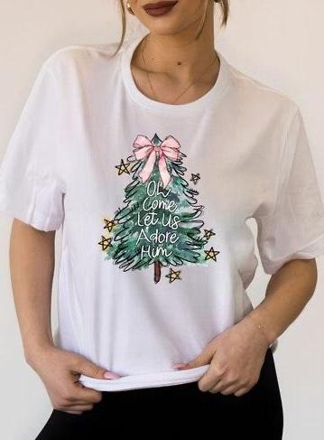 Oh Come Let Us Adore Him Graphic Tee