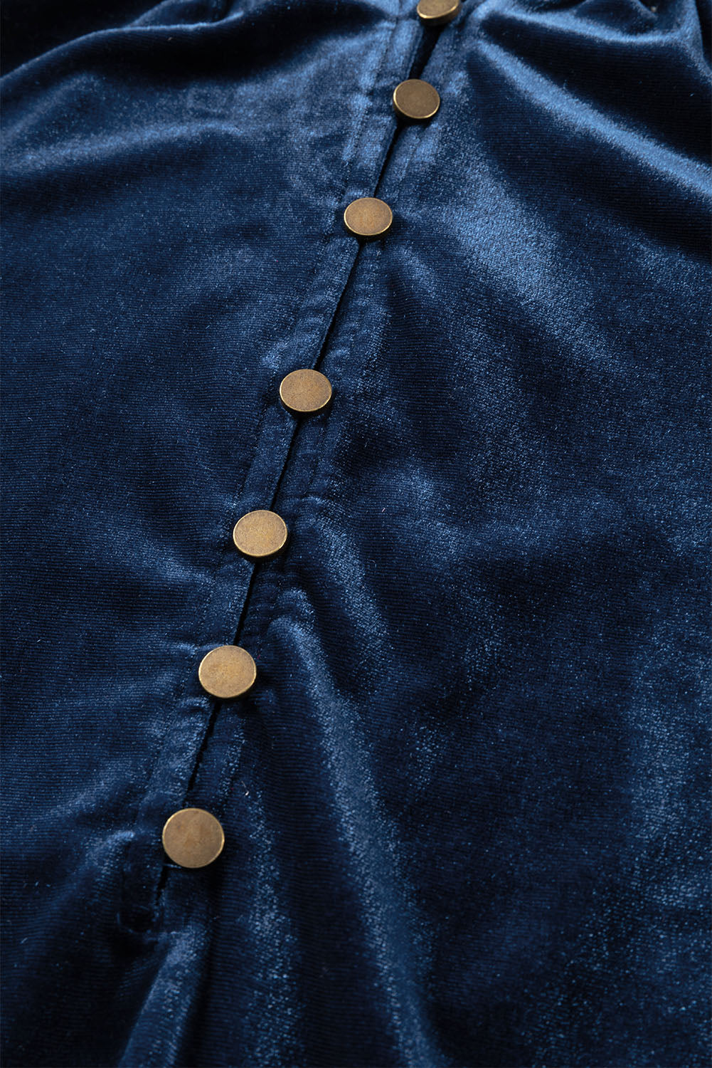Frilly Neck Velvet Top