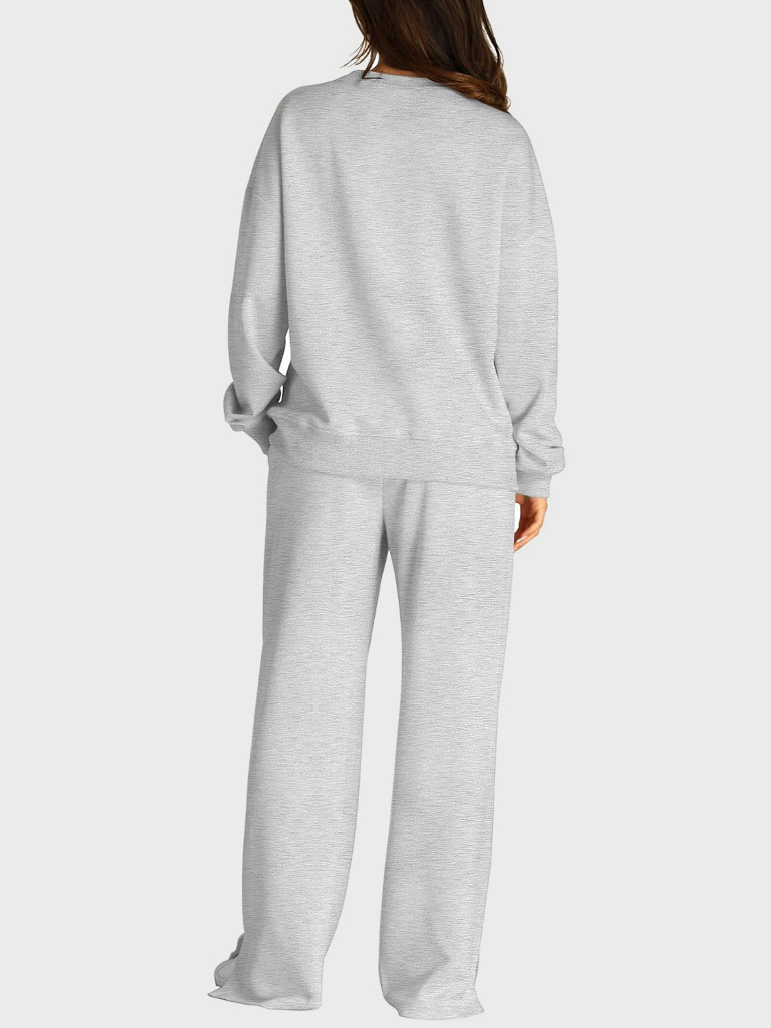 2 Piece Fleece Slit Pants Set