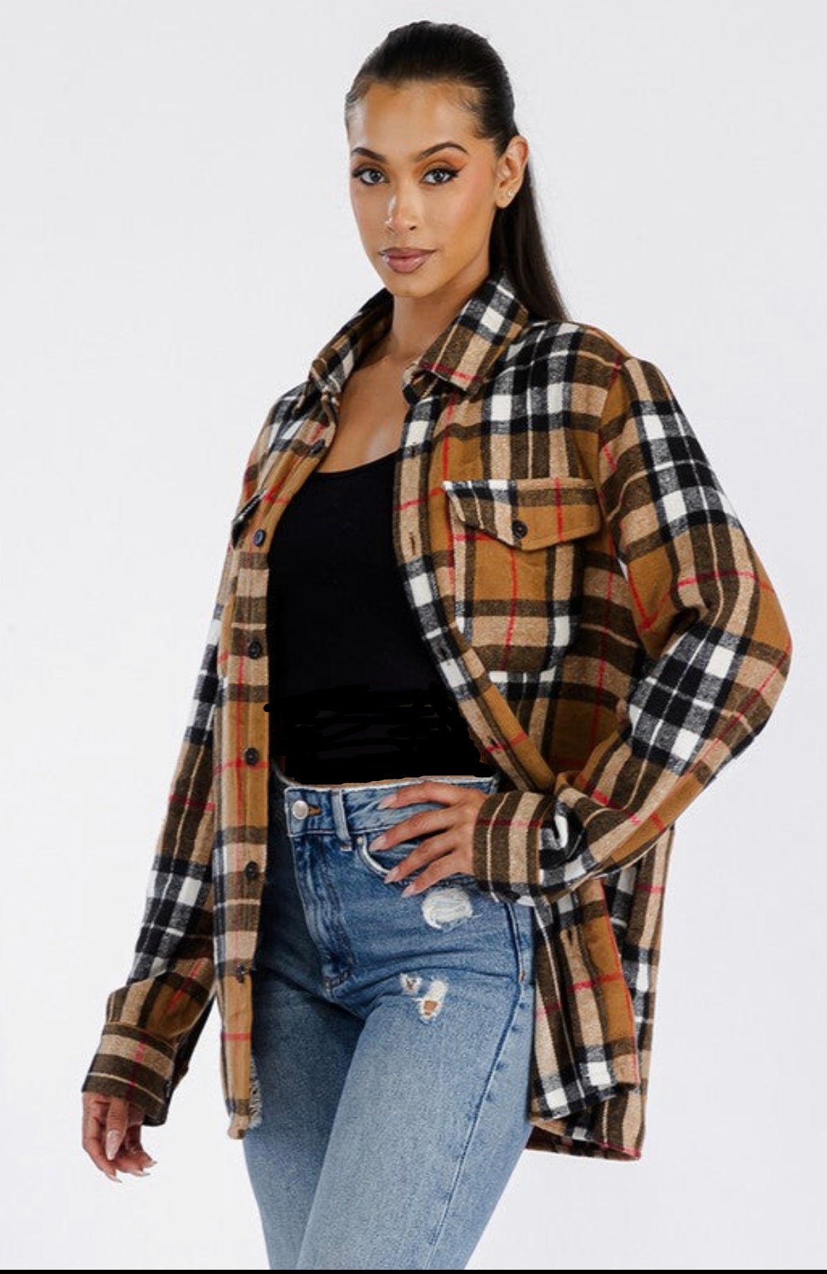 Boyfriend Brushed Flannel Shacket