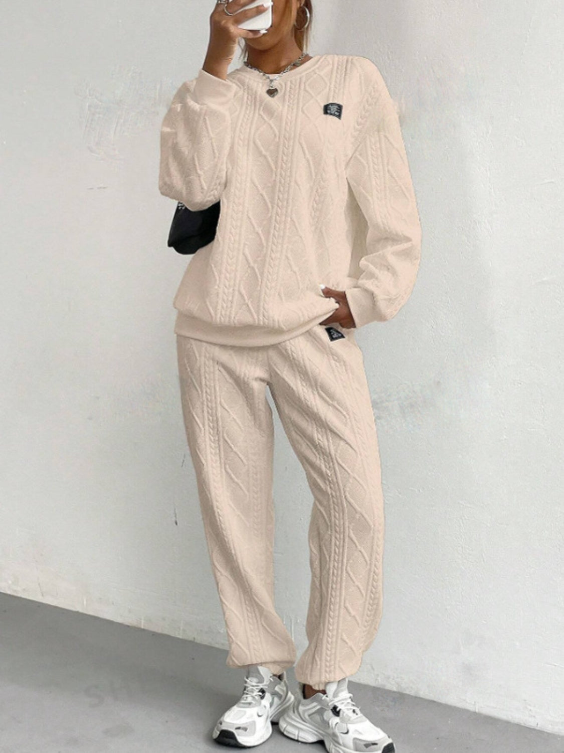 Cable 2PC Casual Pant Set