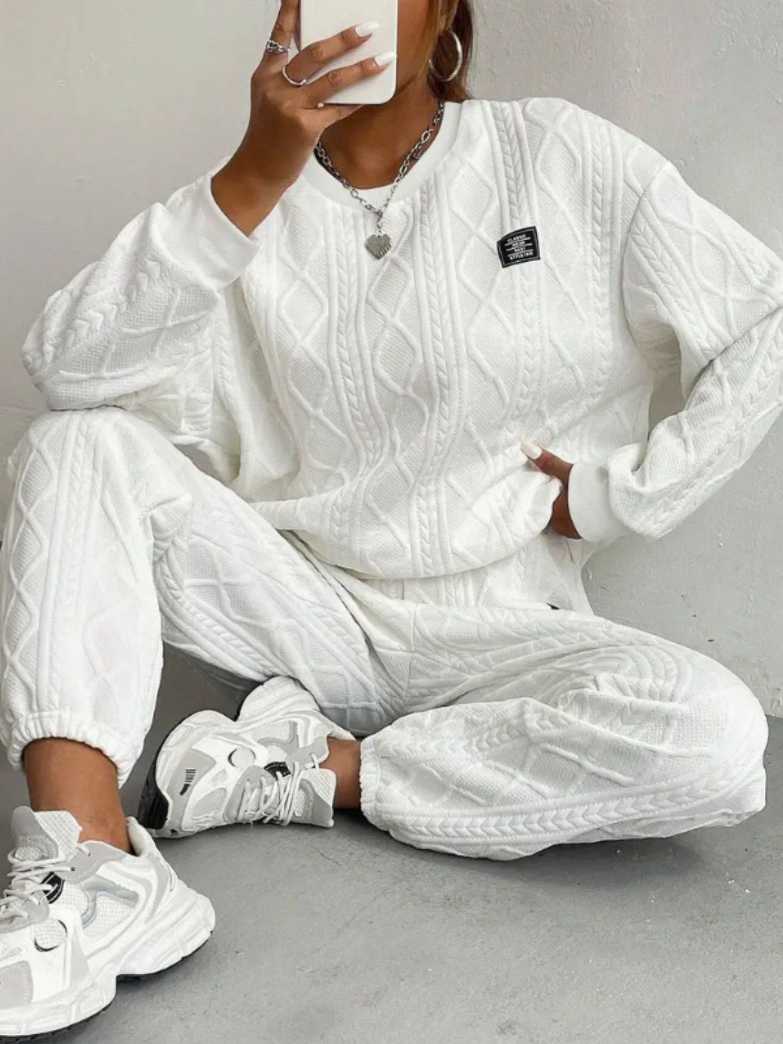 Cable 2PC Casual Pant Set