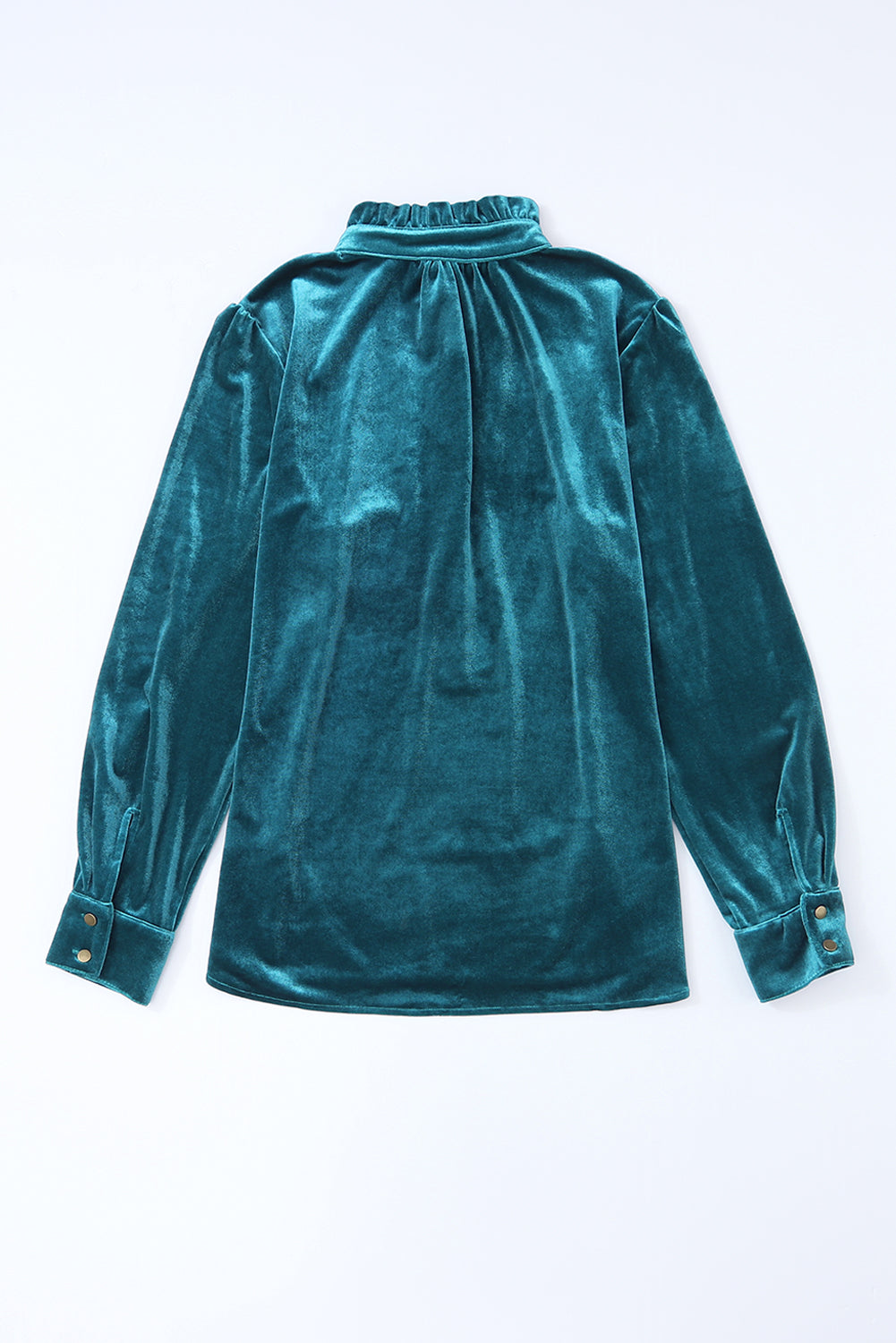 Frilly Neck Velvet Top