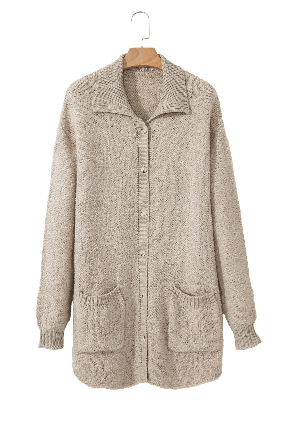 Open Front Cardigan With Pockets