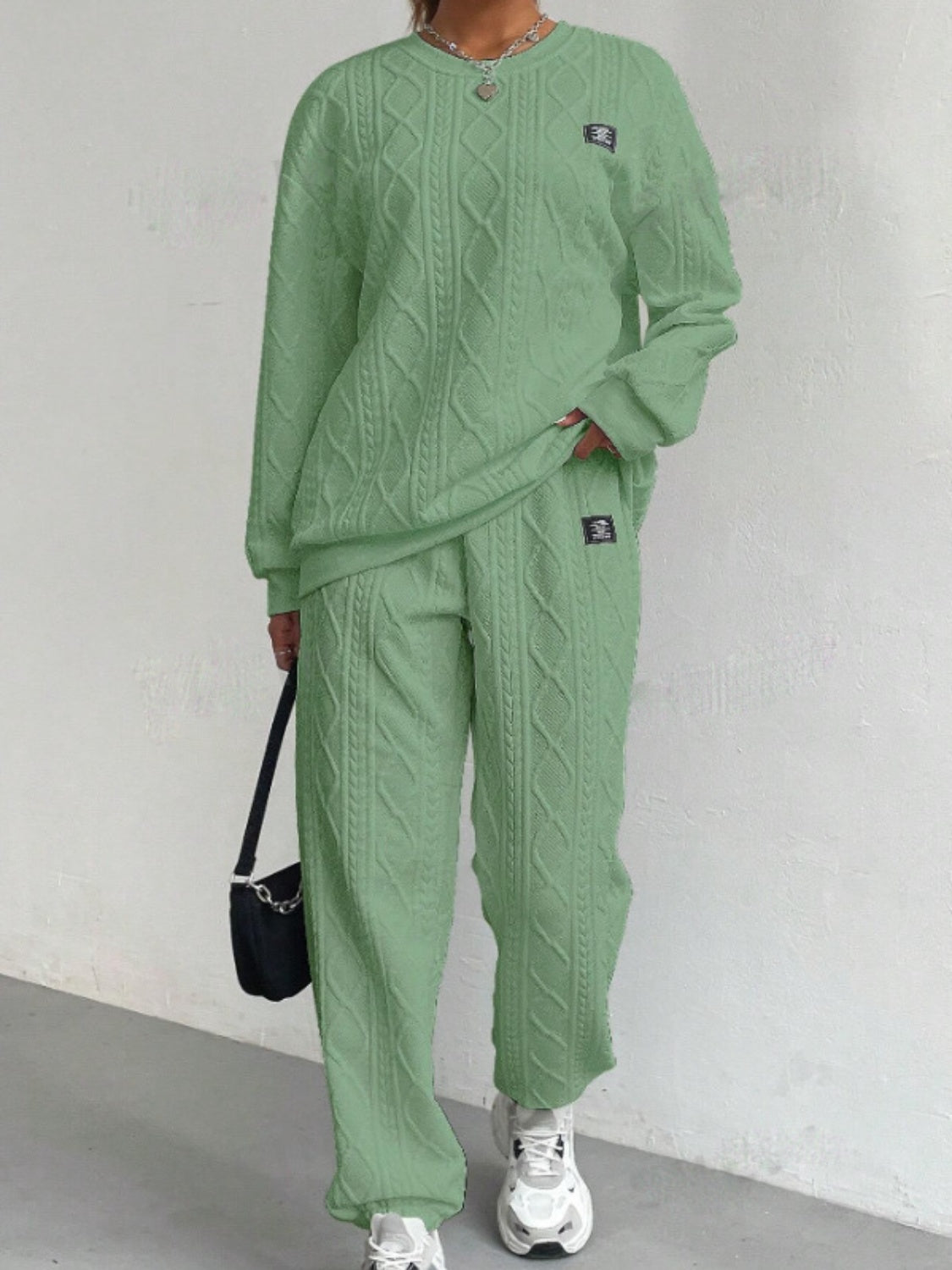 Cable 2PC Casual Pant Set