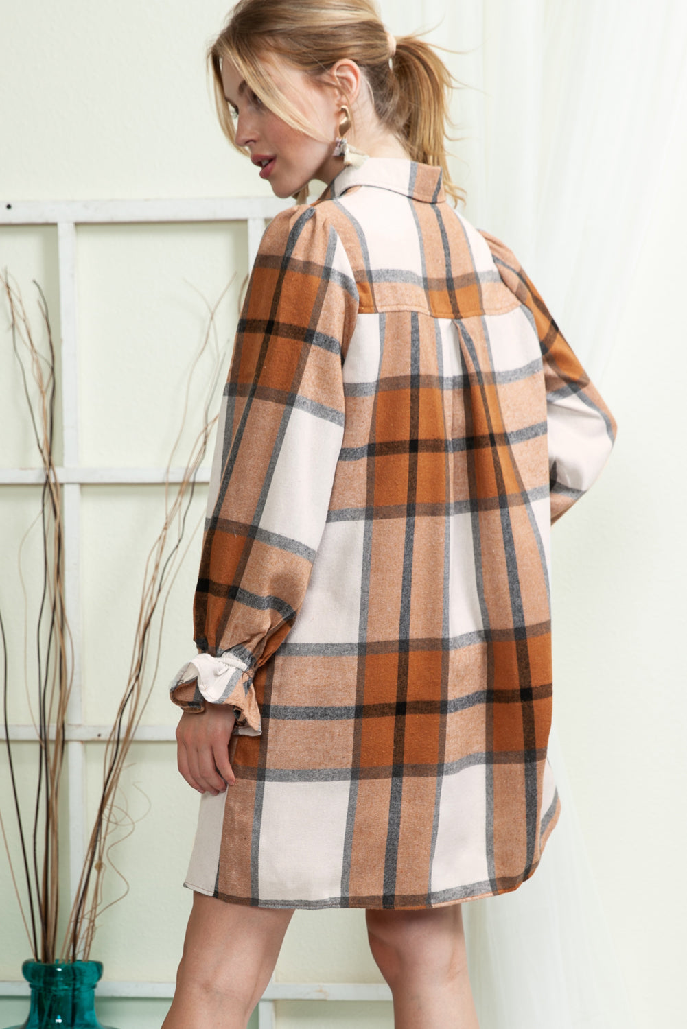 Plaid Shirt Dress