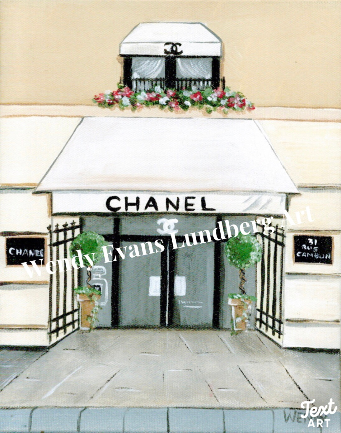 Chanel 31 rue Cambon Storefront Framed