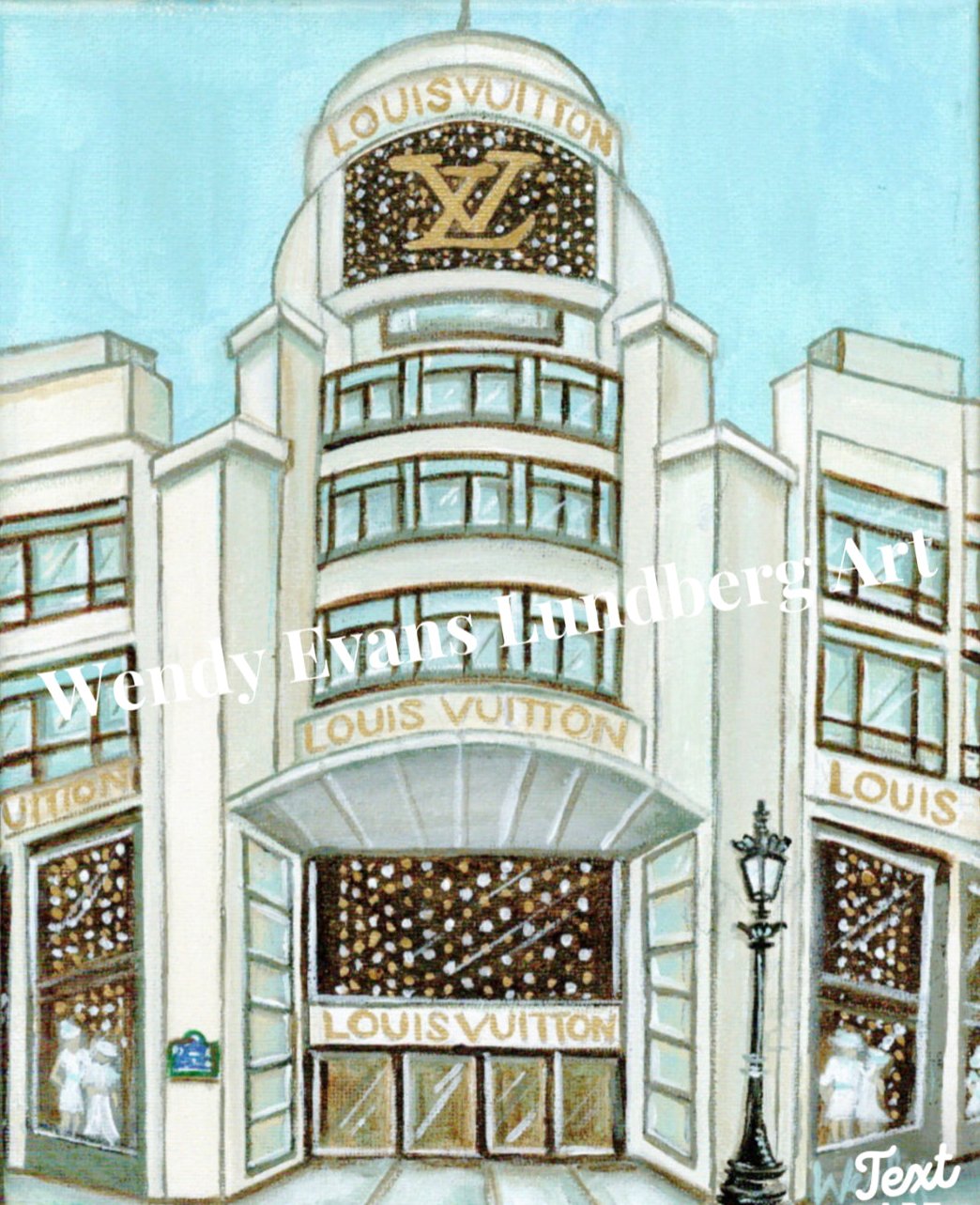 Louis Vuitton Flagship Store Framed Print