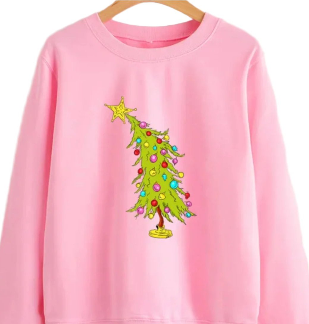 Whoville/Grinch Pink Sweatshirt
