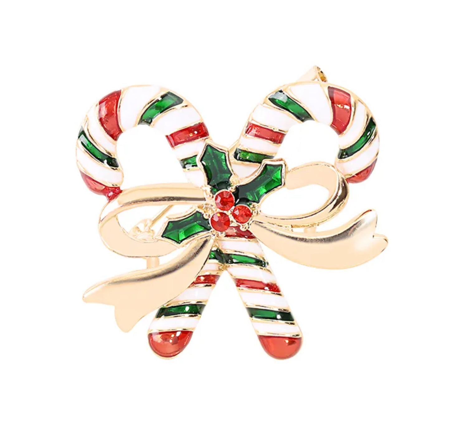 Candy Canes Brooch