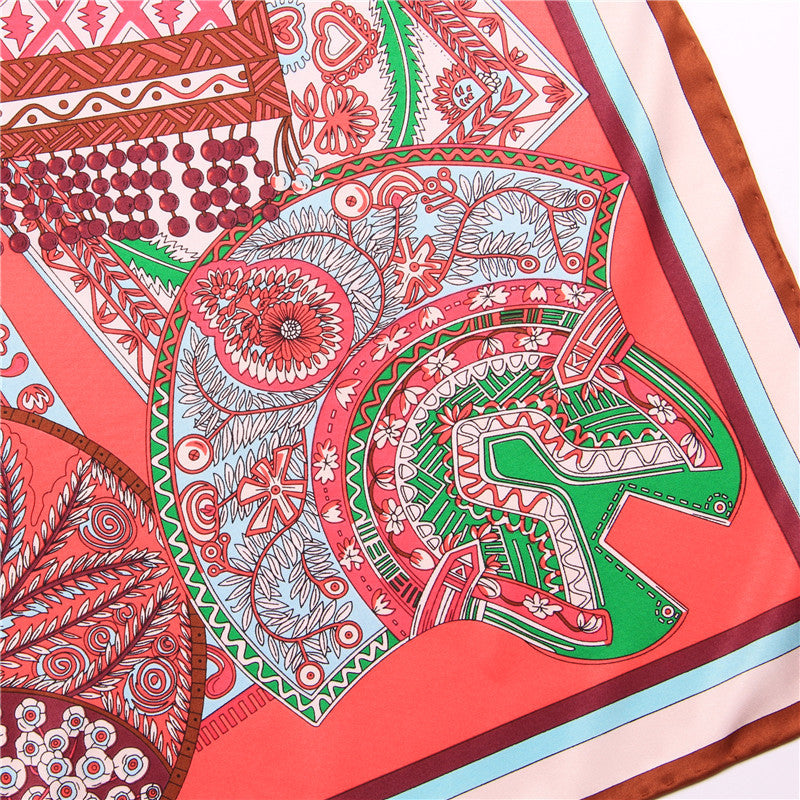 Square Print Scarf