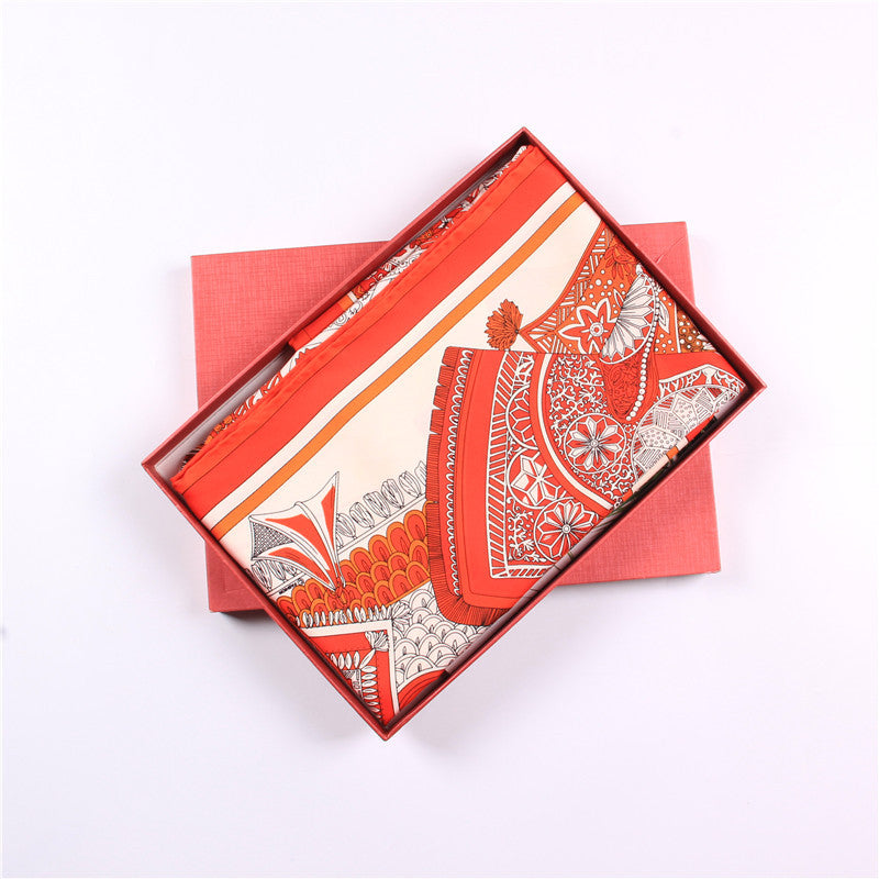 Square Print Scarf