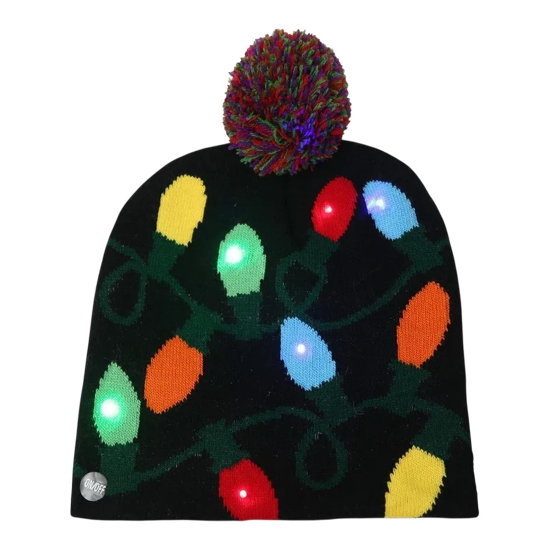 Christmas Lights Light Up Cap