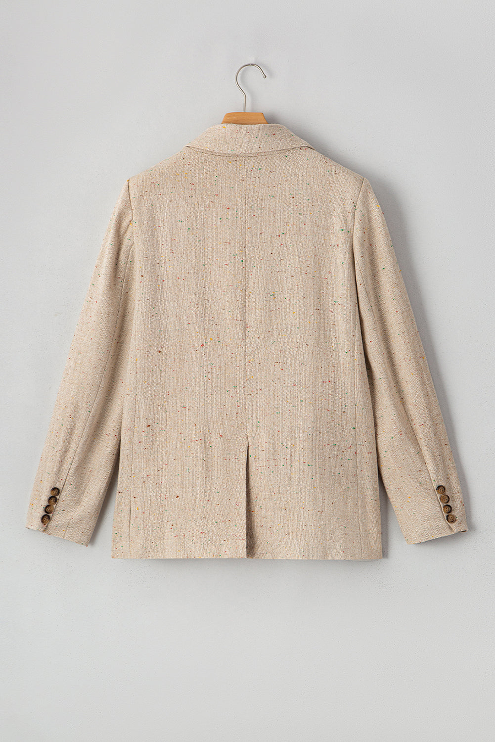 Oatmeal Single Breasted Blazer