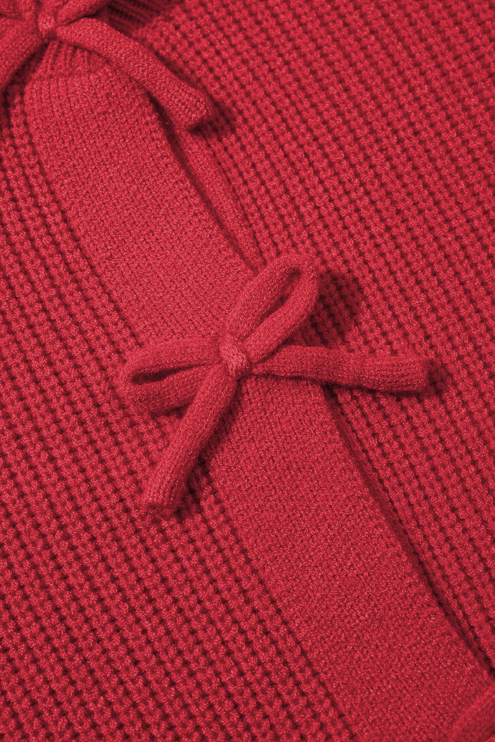 Philippine Gray Sweet Bow Front Cropped Knit Cardigan