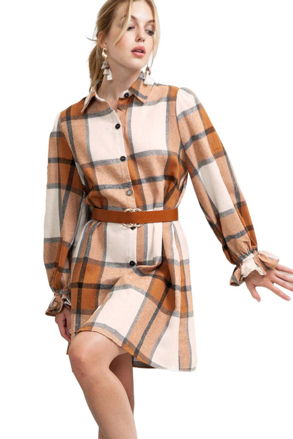Plaid Shirt Dress