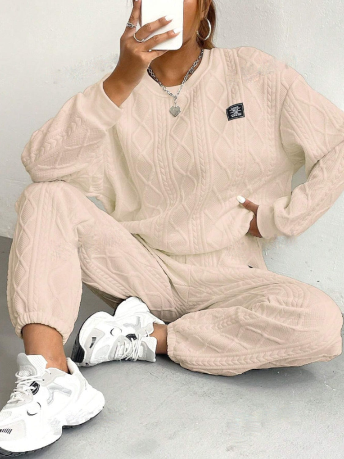 Cable 2PC Casual Pant Set
