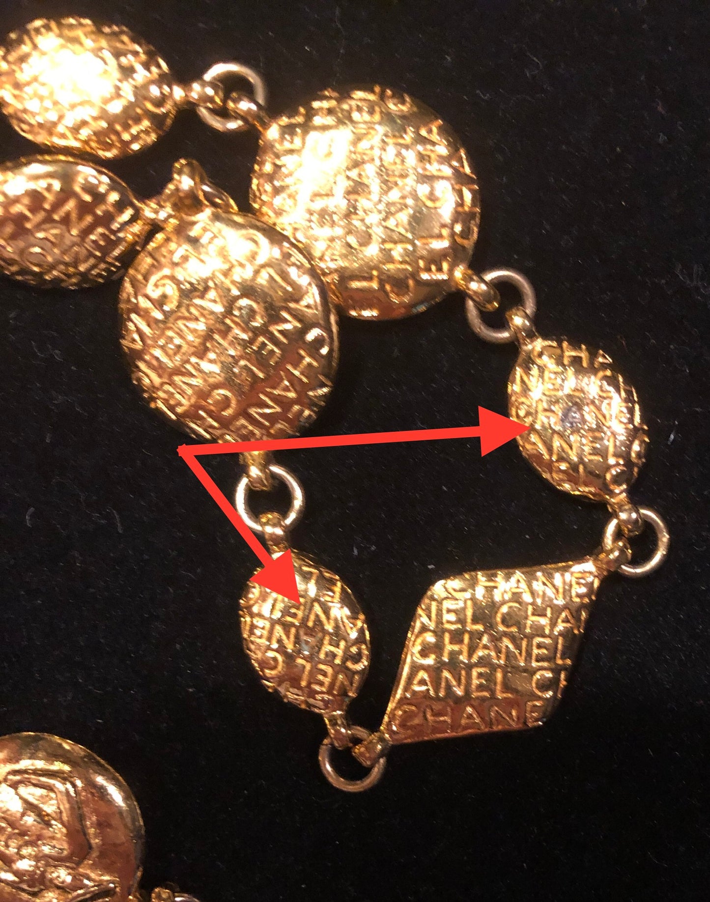 CHANEL Vintage 90’s Coco Mlle Beads Necklace