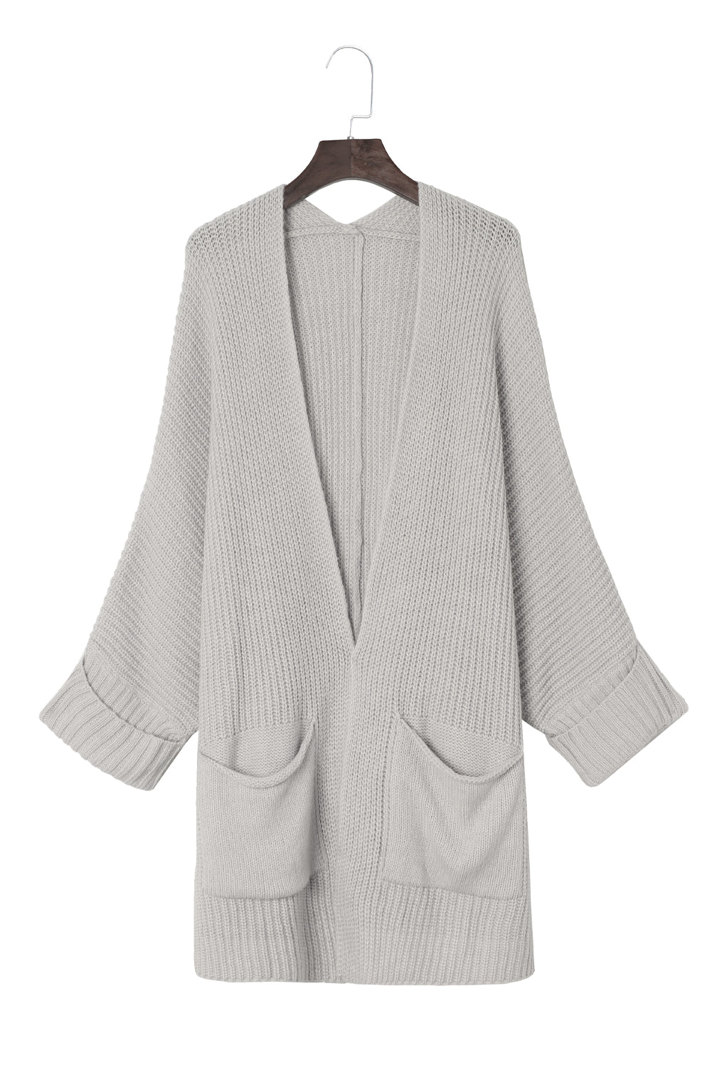 Batwing Sleeve Oversized Cable Knit Cardigan