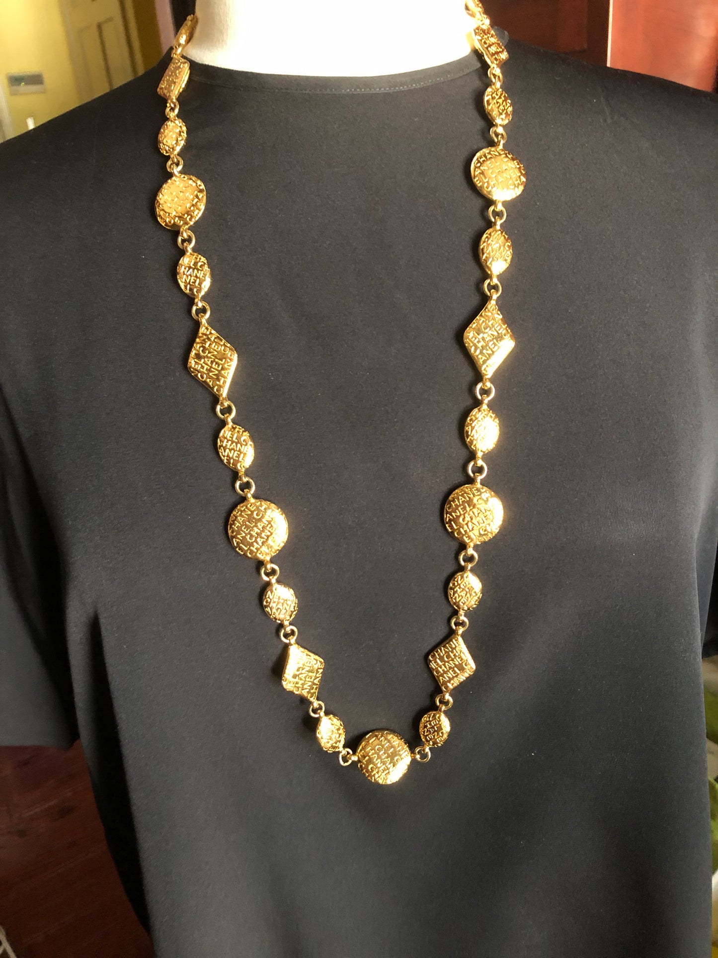 CHANEL Vintage 90’s Coco Mlle Beads Necklace
