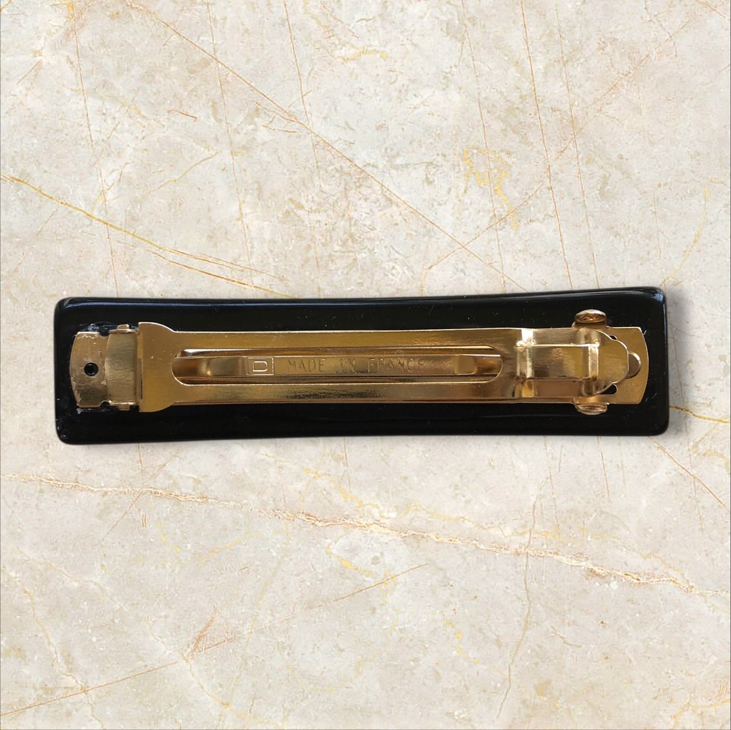 Louis Vuitton M65304 Barrette Inclusion Noir Black Hair Clip Box Dust Bag