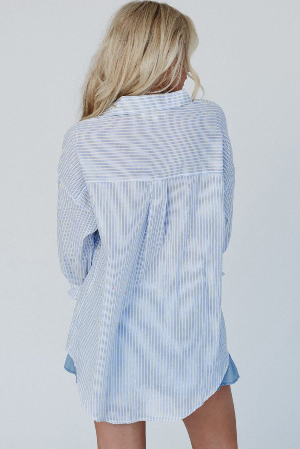 Stripe Pintuck Blouse