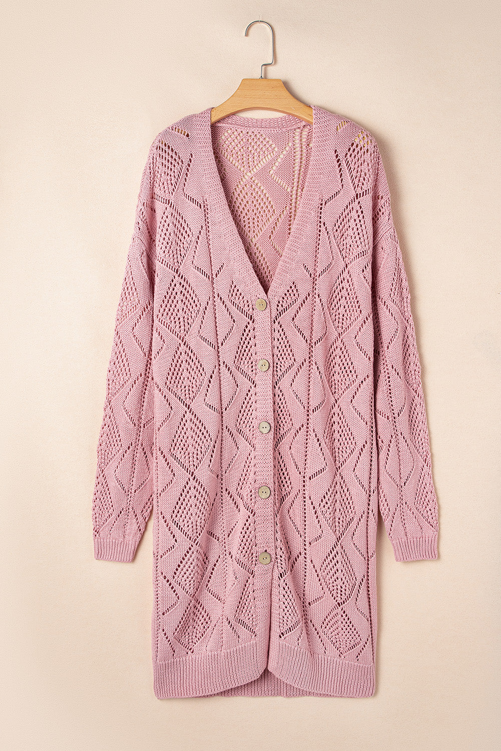 3/4 Length Cardigan Plus Size