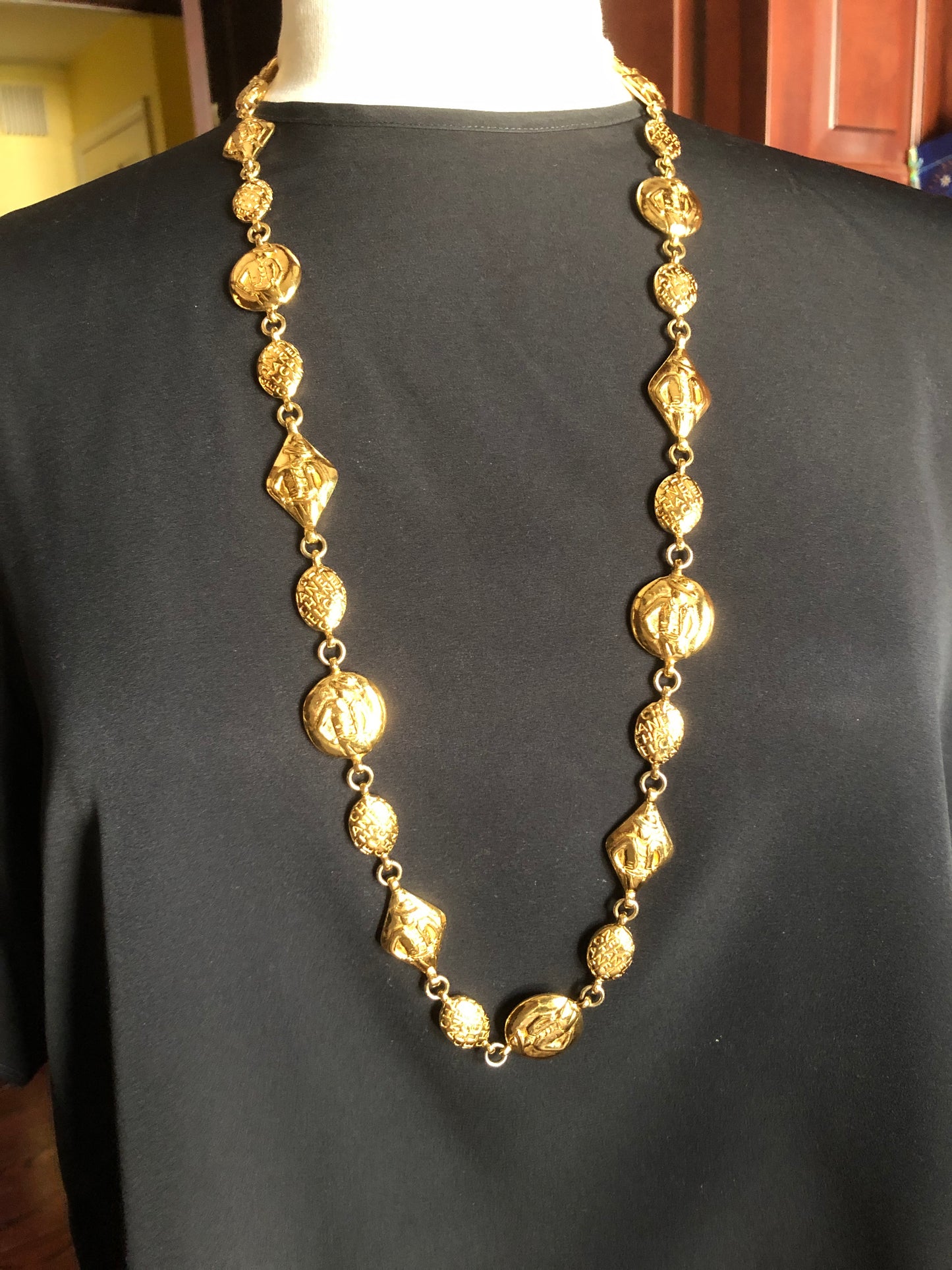 CHANEL Vintage 90’s Coco Mlle Beads Necklace