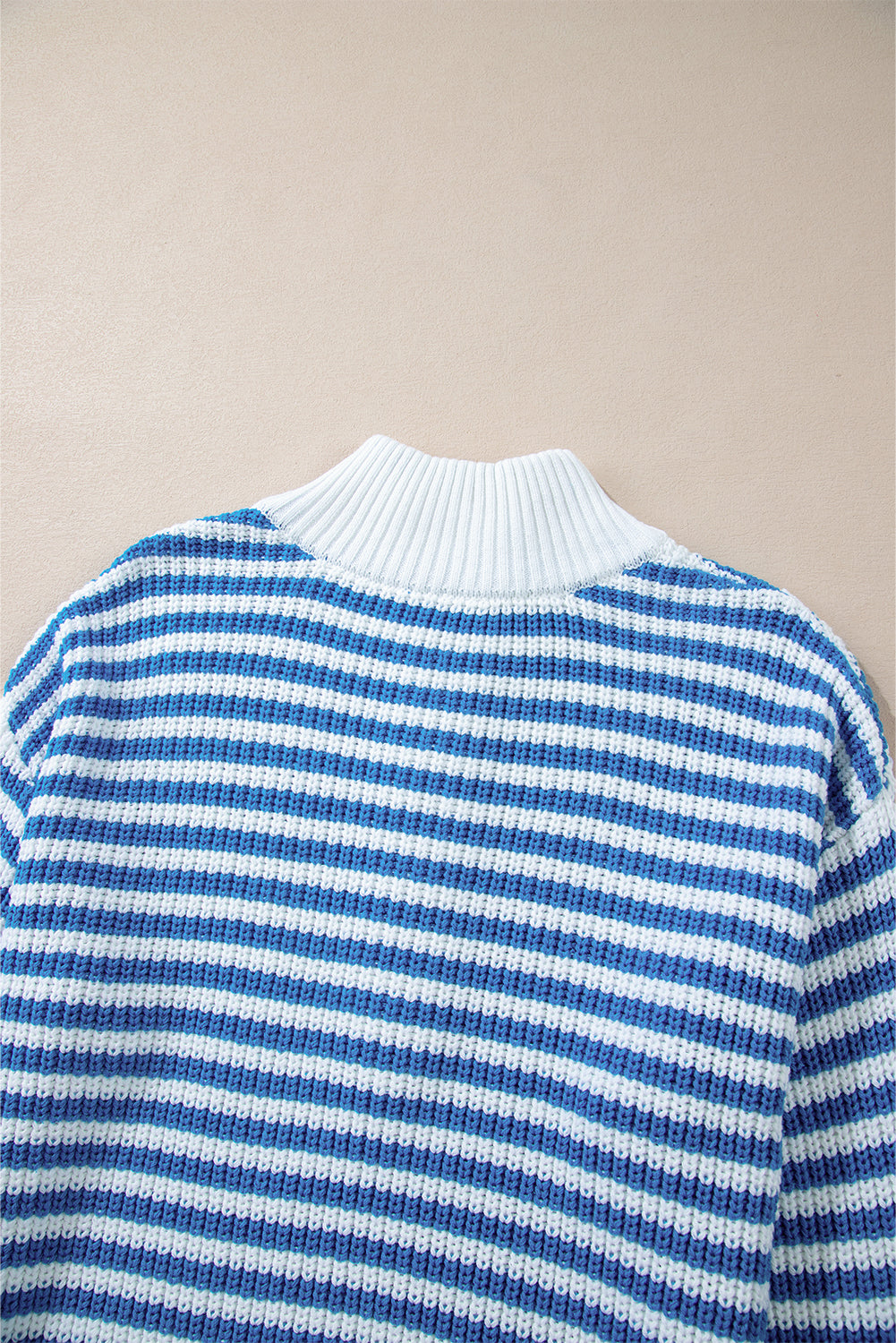 Stripe Zip Up Sweater