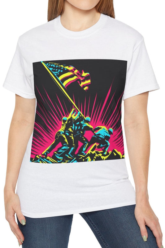 Iwo Jima Neon Unisex Tee