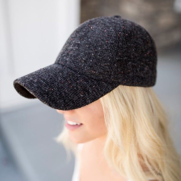 Tweed Adjustable Cap