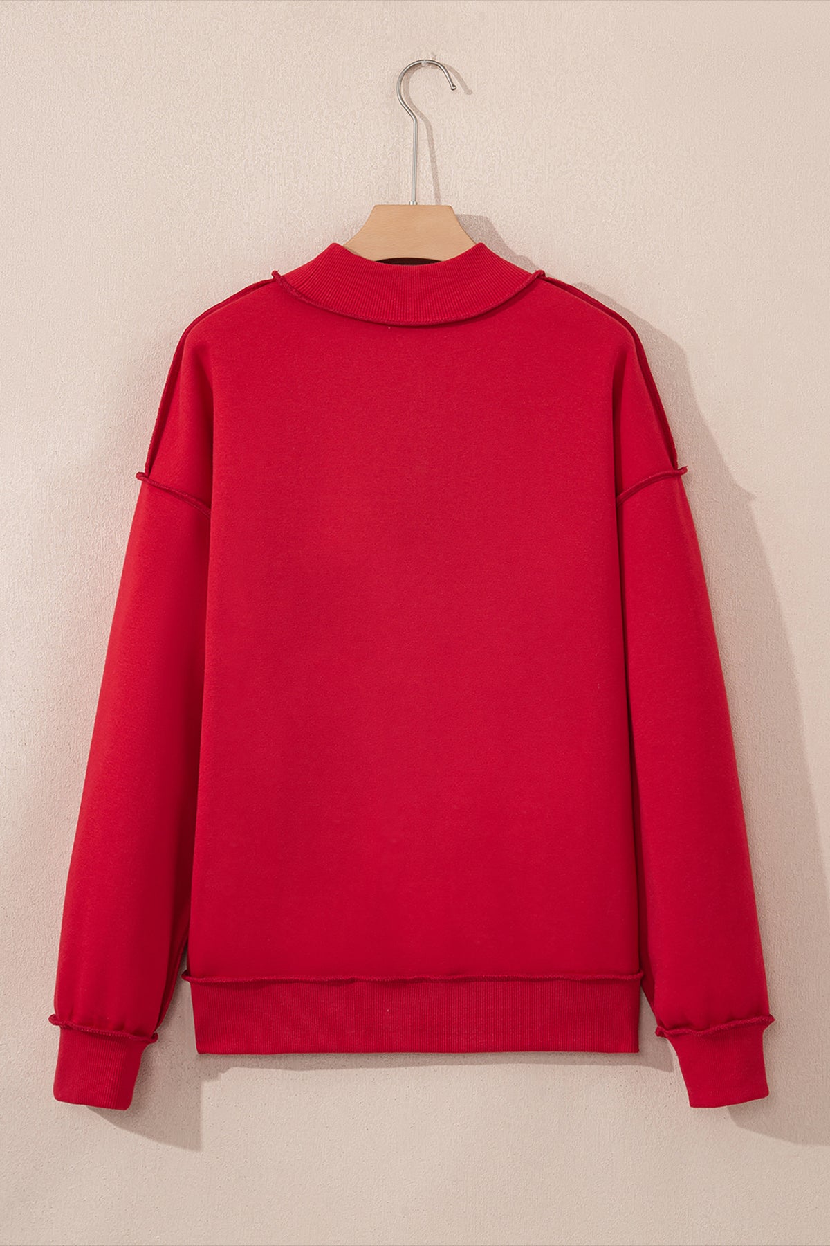 Reversible Mock Neck Sweatshirt