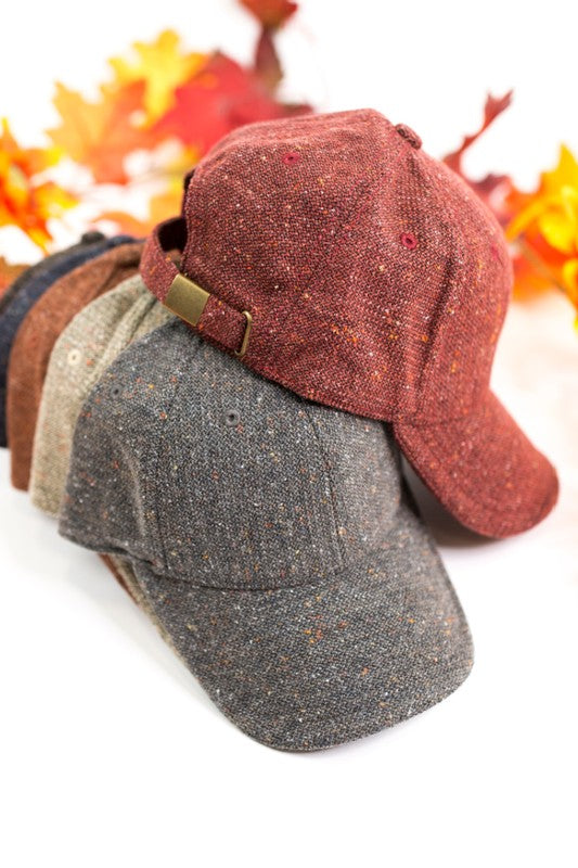 Tweed Adjustable Cap