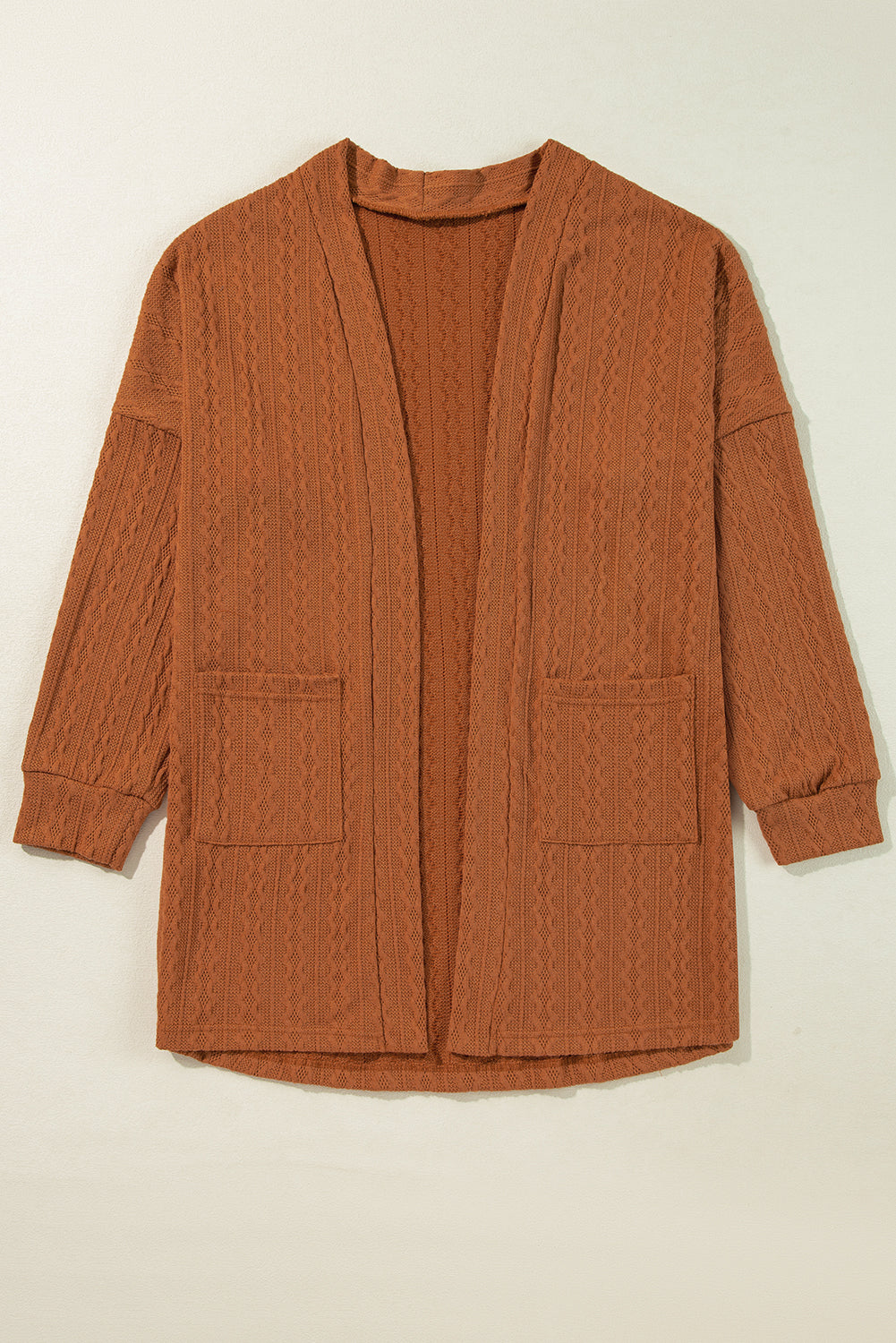 Cable Textured Knit Cardigan