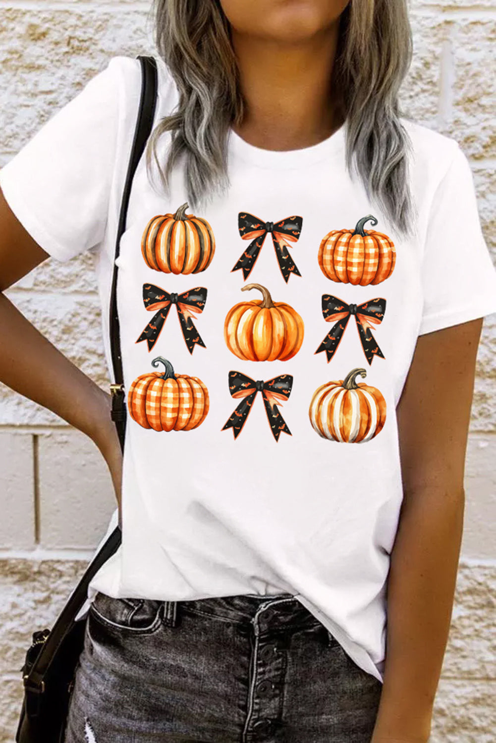 Halloween Pumpkins & Bows Tee