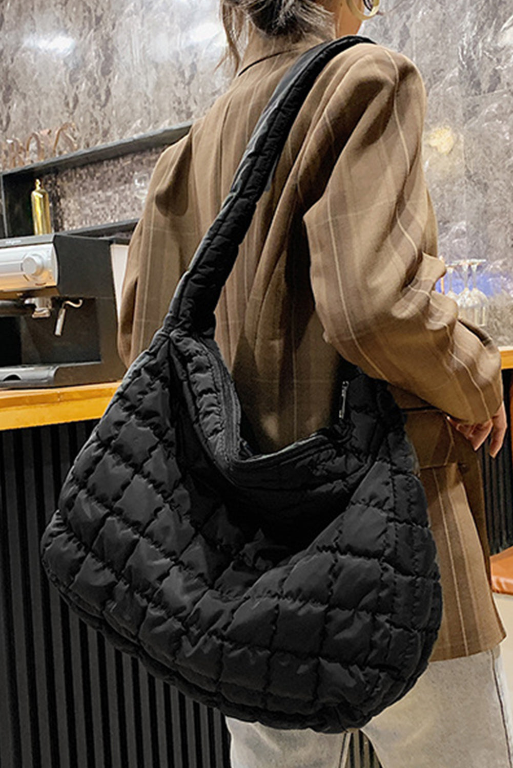 Quilted Oversize Shoulder Bag