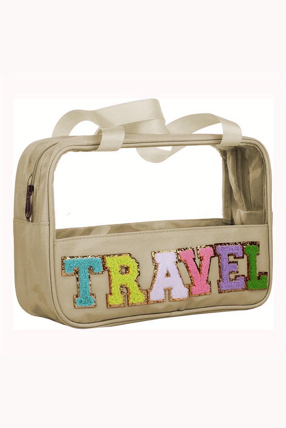 TRAVEL Clear Plastic Makeup Bag