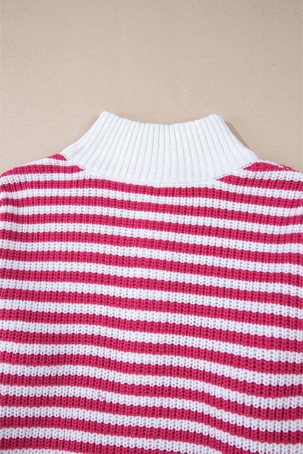 Stripe Zip Up Sweater