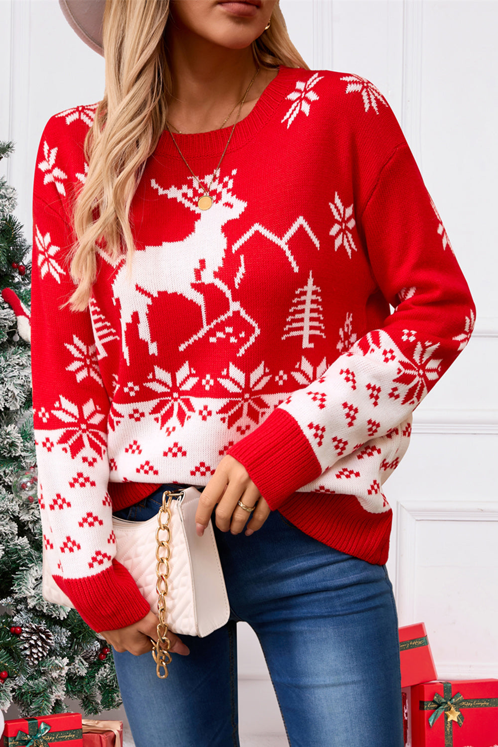 Deer Nordic Sweater