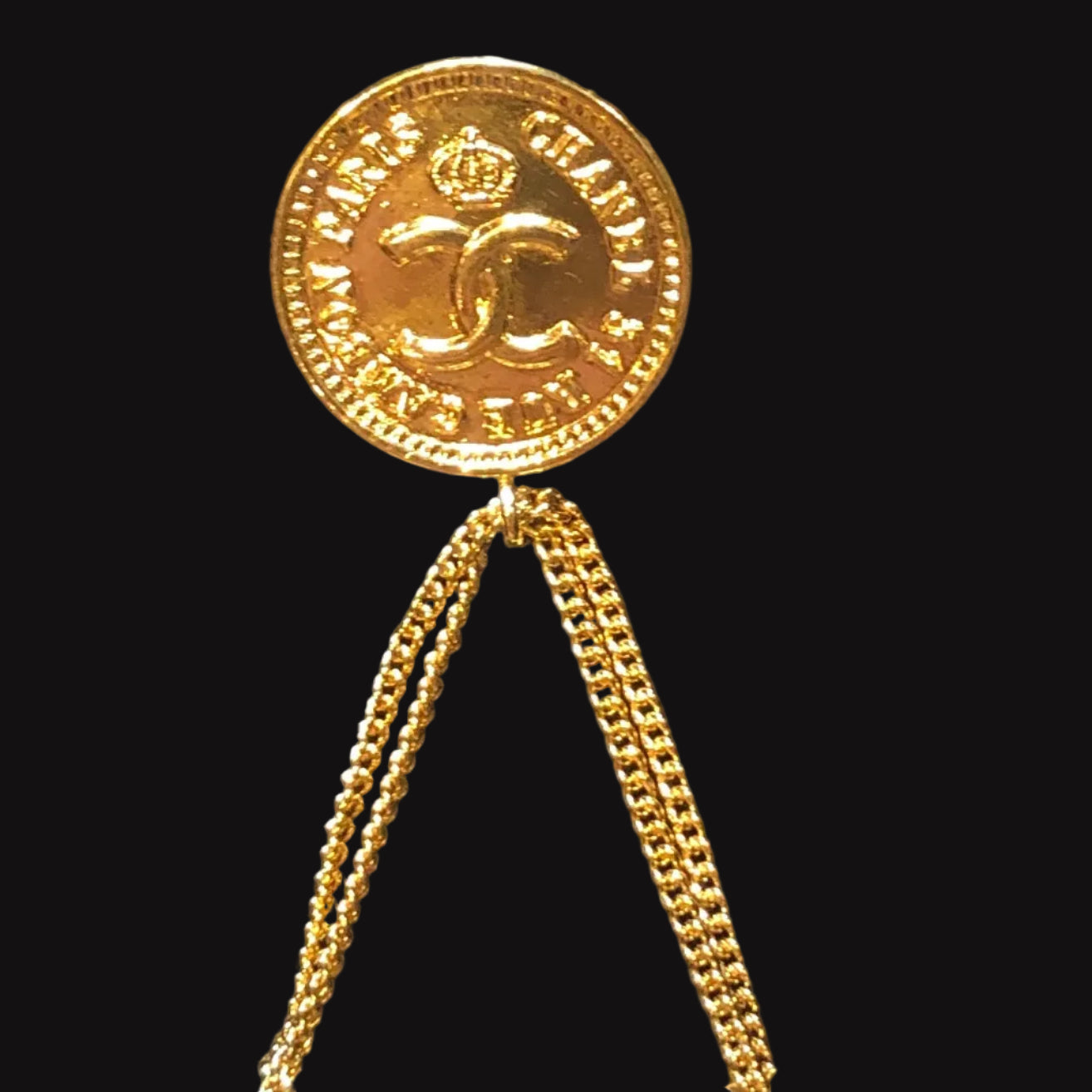CHANEL Quilted Handbag Brooch
