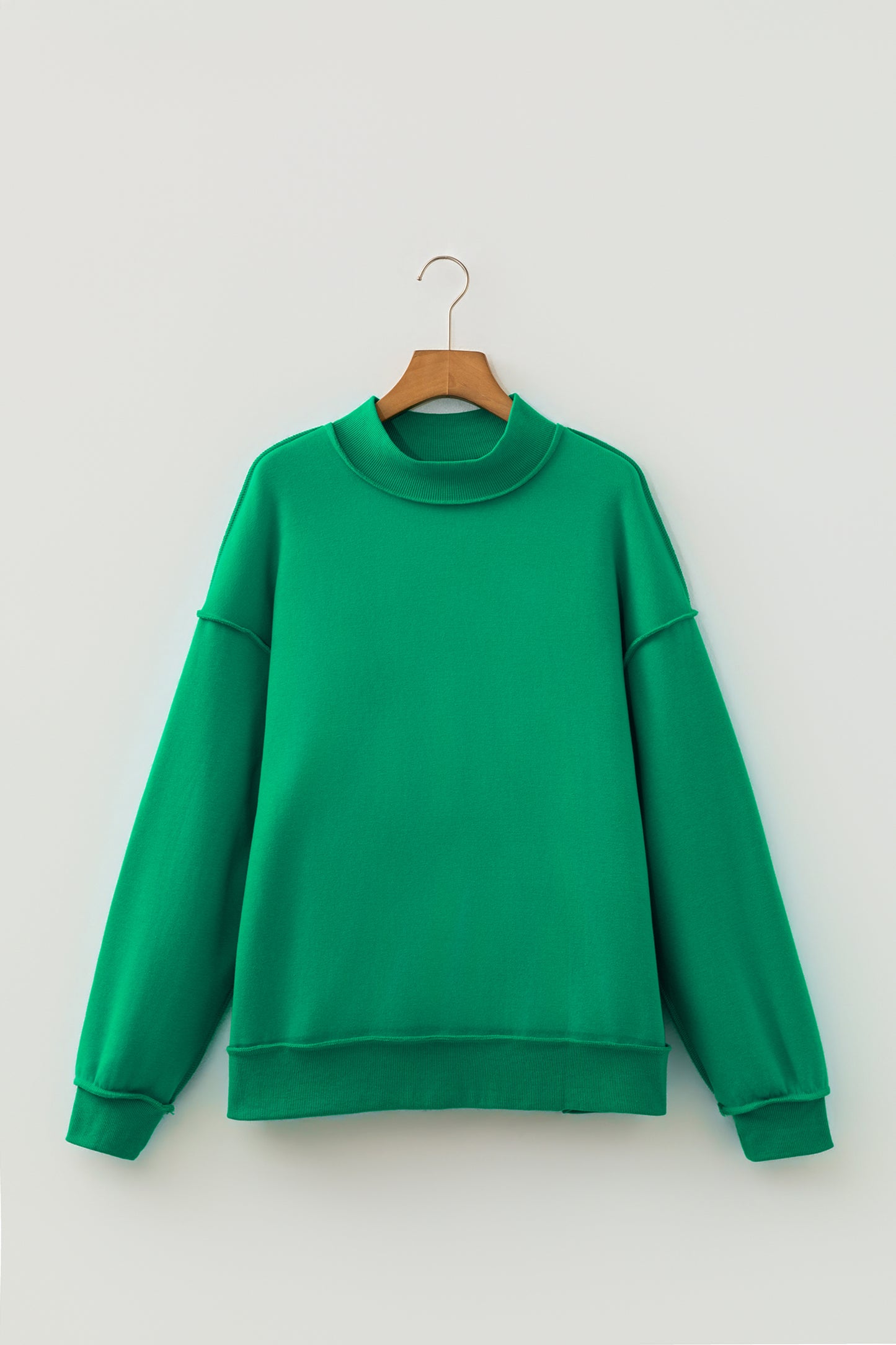 Reversible Mock Neck Sweatshirt