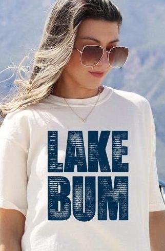 Lake Bum Comfort Color Graphic Tee