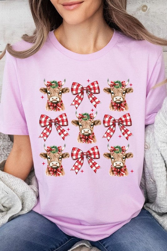 Christmas Cows & Bows Tee