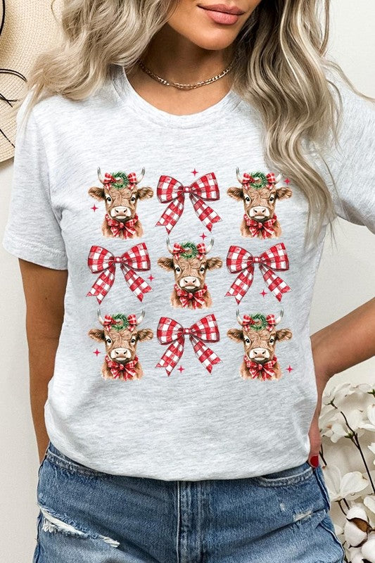 Christmas Cows & Bows Tee