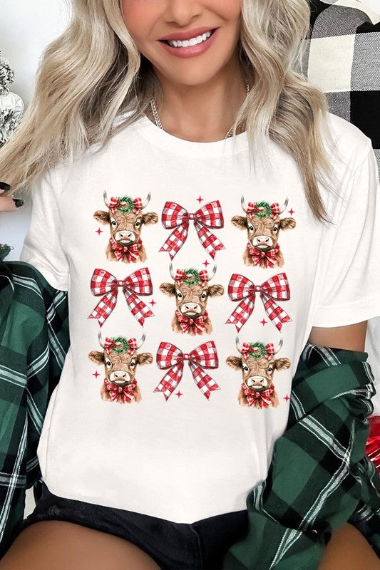 Christmas Cows & Bows Tee