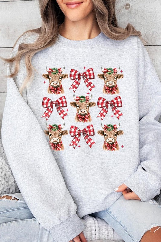 Cows & Bows Christmas Sweatshirt