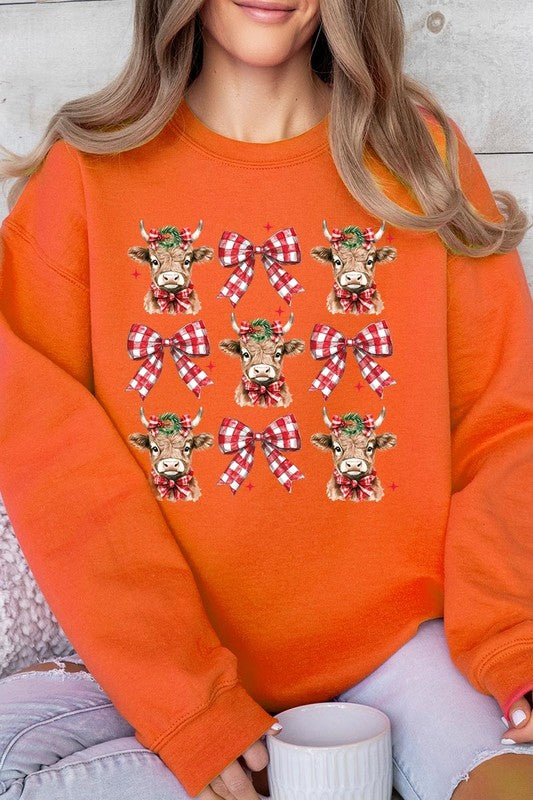 Cows & Bows Christmas Sweatshirt